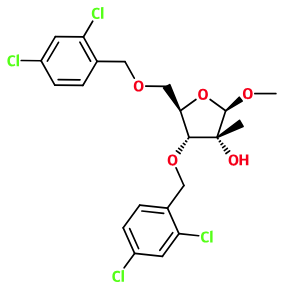 (image for) MC085418 1-O-Methyl-3,5-bis--O-(2,4-dichlorophenyl-methyl)-2-C-methyl--D-ribofuranoside